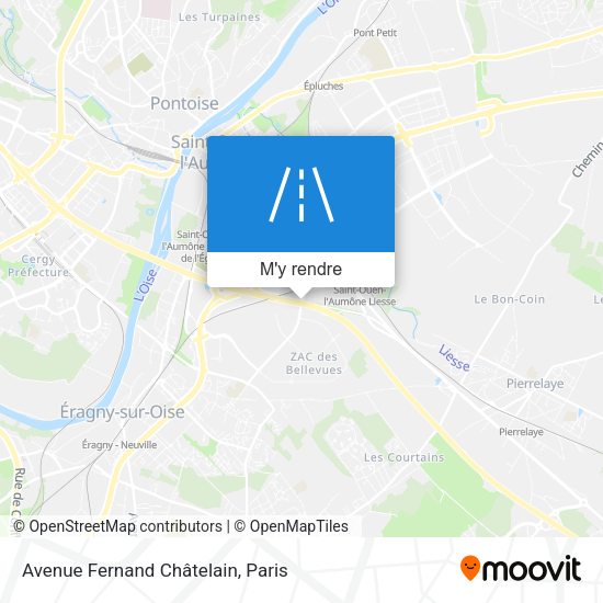 Avenue Fernand Châtelain plan