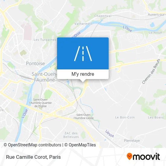 Rue Camille Corot plan