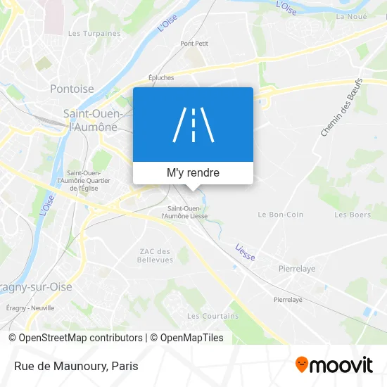 Rue de Maunoury plan