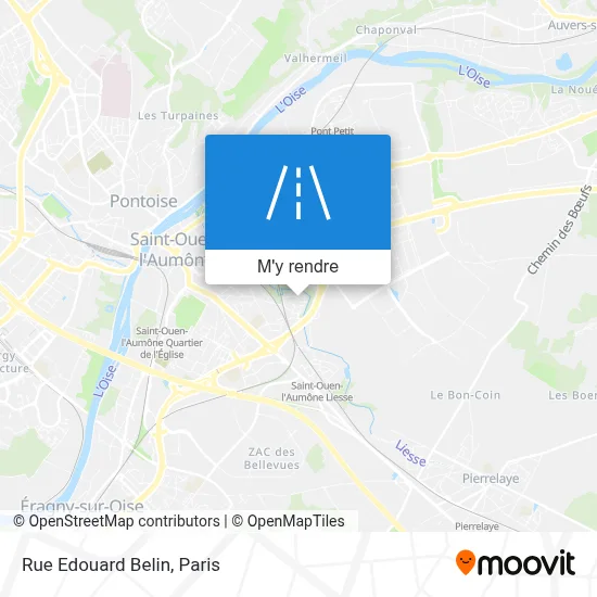 Rue Edouard Belin plan