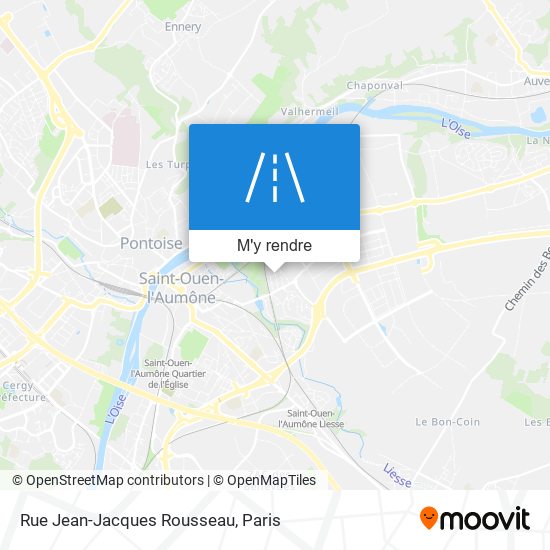 Rue Jean-Jacques Rousseau plan