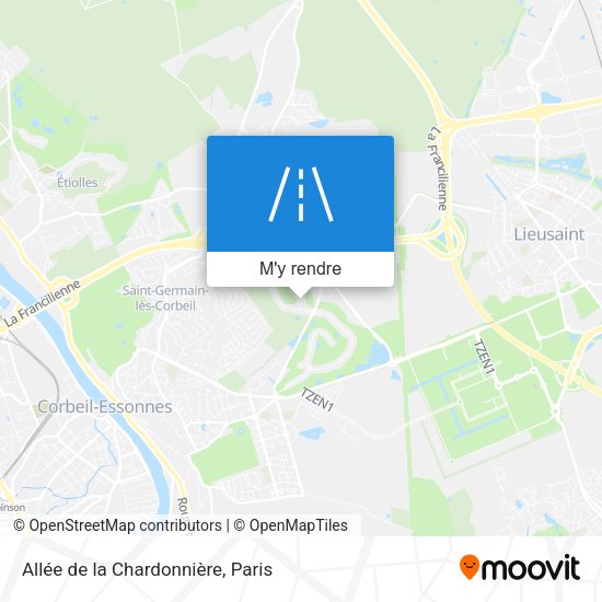 Allée de la Chardonnière plan