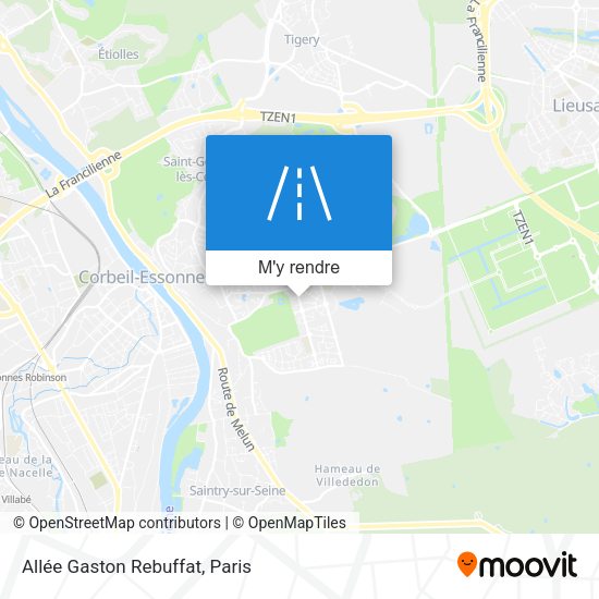 Allée Gaston Rebuffat plan