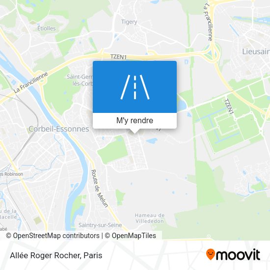 Allée Roger Rocher plan