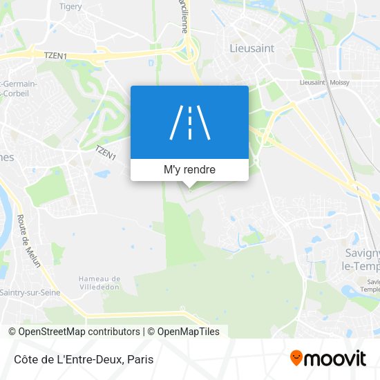Côte de L'Entre-Deux plan