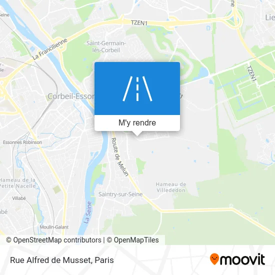 Rue Alfred de Musset plan