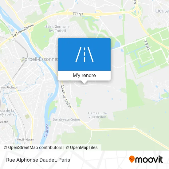 Rue Alphonse Daudet plan