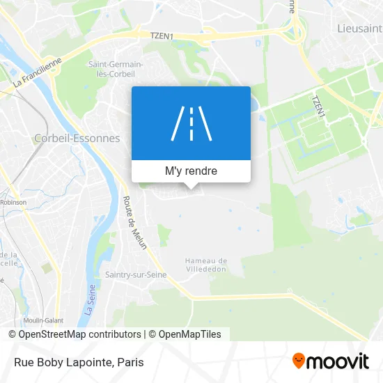 Rue Boby Lapointe plan