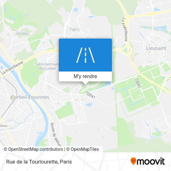 Rue de la Tourlourette plan