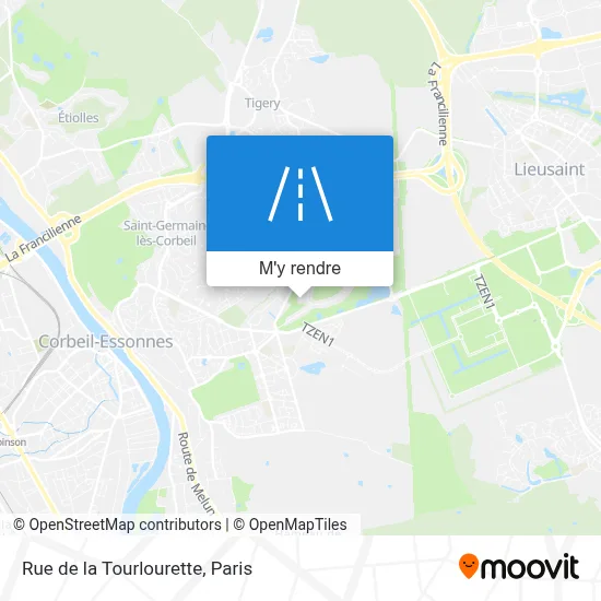 Rue de la Tourlourette plan