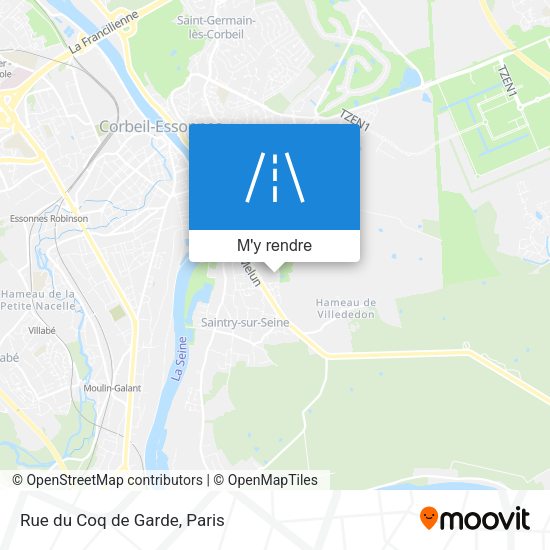 Rue du Coq de Garde plan