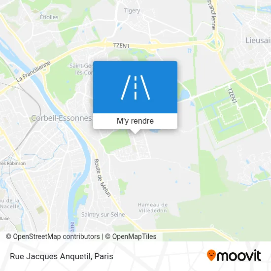 Rue Jacques Anquetil plan