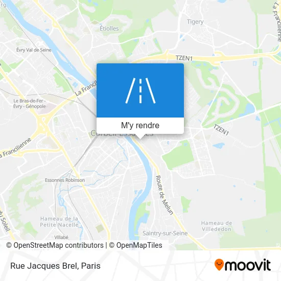 Rue Jacques Brel plan