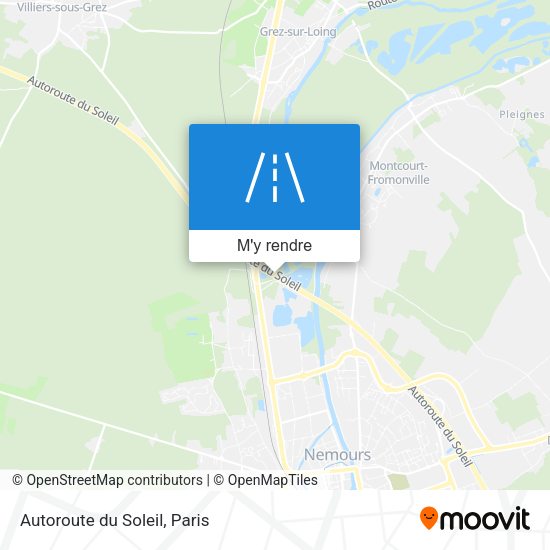 Autoroute du Soleil plan