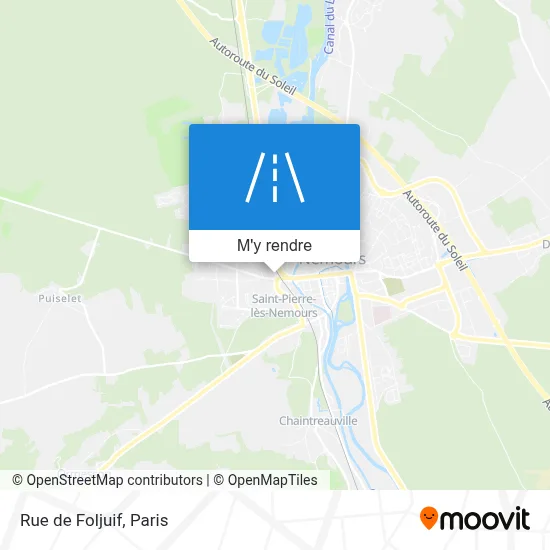 Rue de Foljuif plan