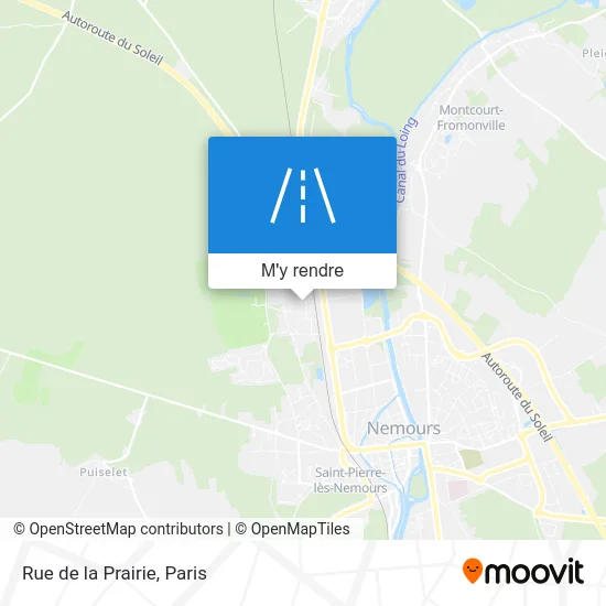 Rue de la Prairie plan