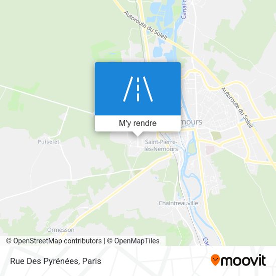 Rue Des Pyrénées plan