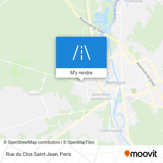Rue du Clos Saint-Jean plan