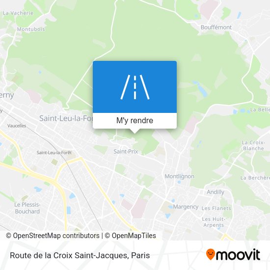 Route de la Croix Saint-Jacques plan