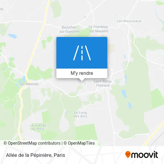 Allée de la Pépinière plan
