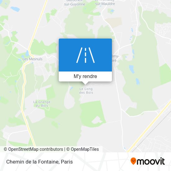 Chemin de la Fontaine plan