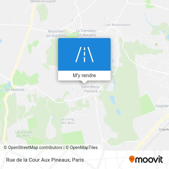 Rue de la Cour Aux Pineaux plan