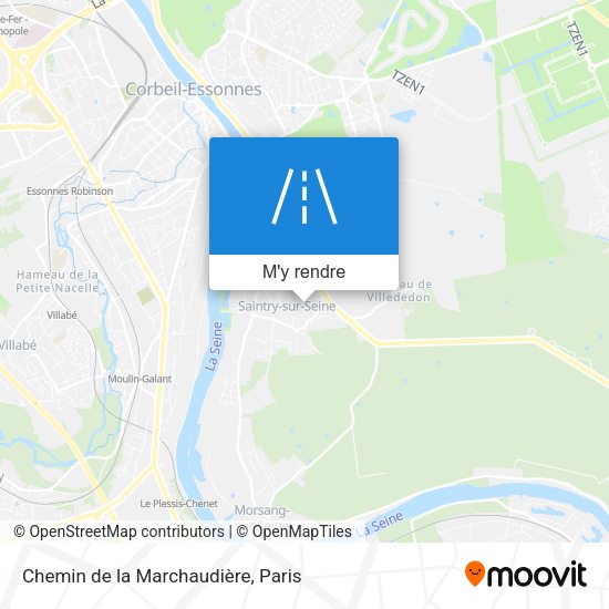 Chemin de la Marchaudière plan