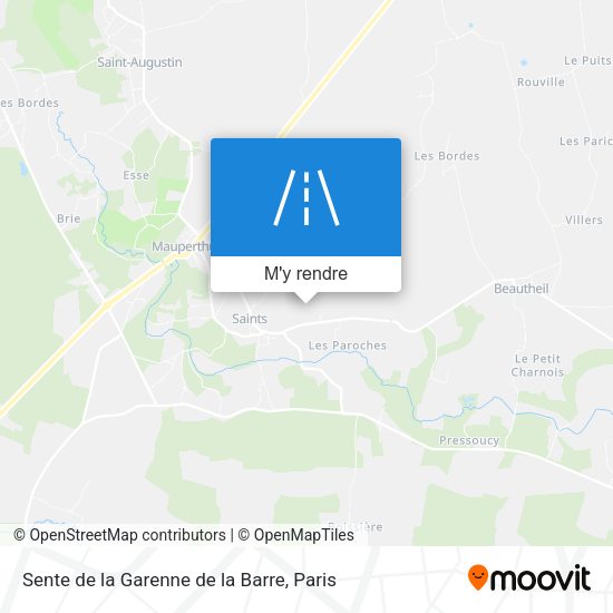Sente de la Garenne de la Barre plan