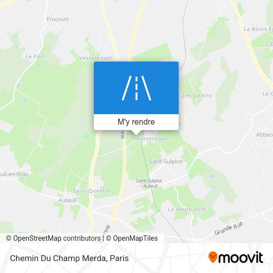 Chemin Du Champ Merda plan