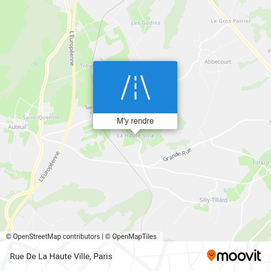 Rue De La Haute Ville plan