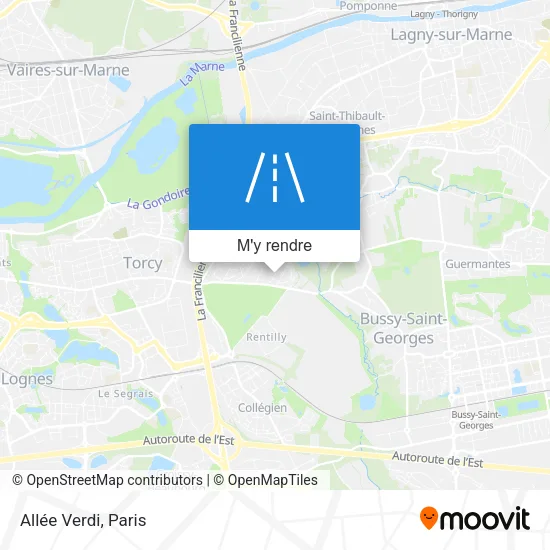 Allée Verdi plan