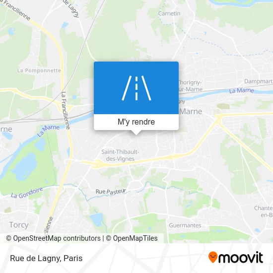 Rue de Lagny plan
