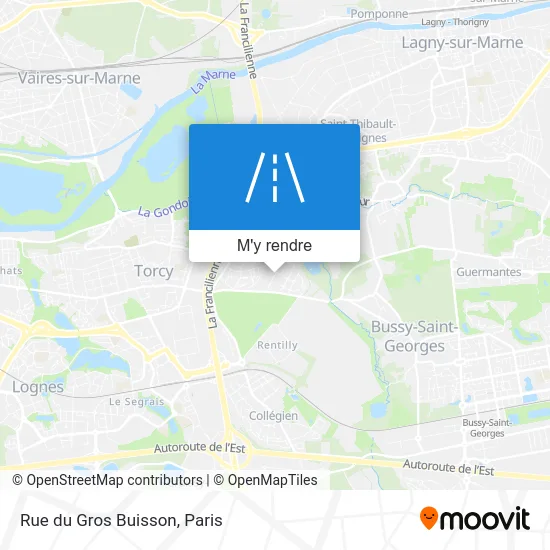 Rue du Gros Buisson plan