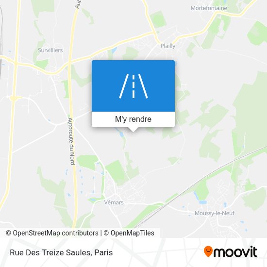 Rue Des Treize Saules plan