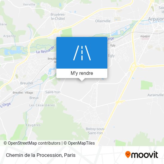 Chemin de la Procession plan