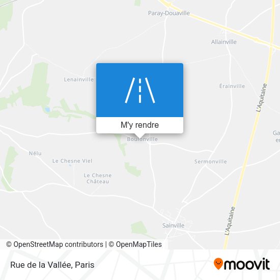 Rue De La Vallée plan