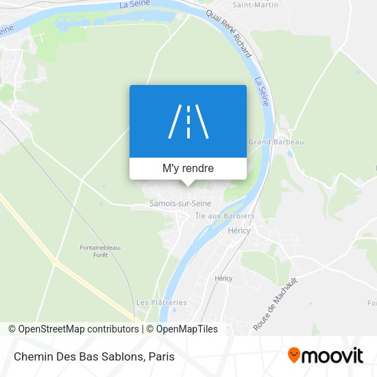 Chemin Des Bas Sablons plan