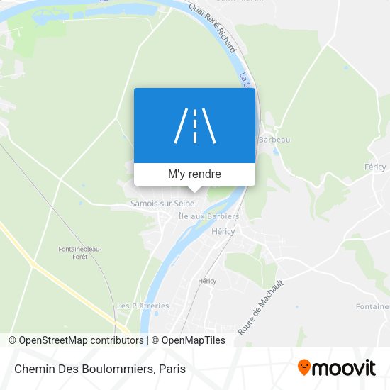 Chemin Des Boulommiers plan