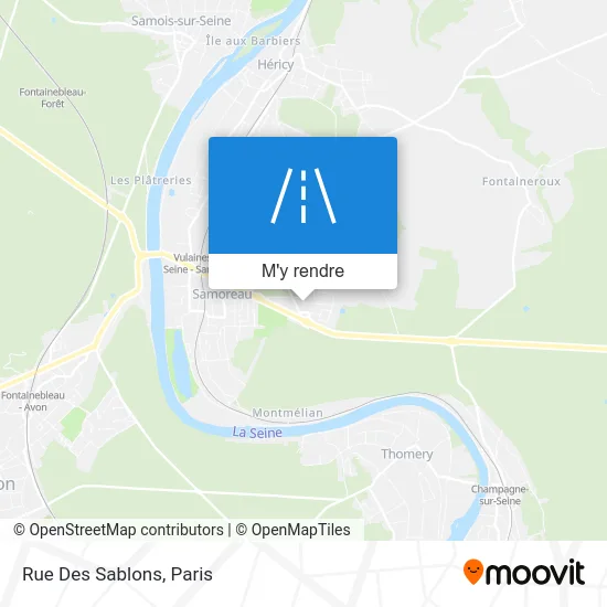 Rue Des Sablons plan