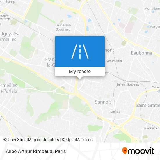Allée Arthur Rimbaud plan