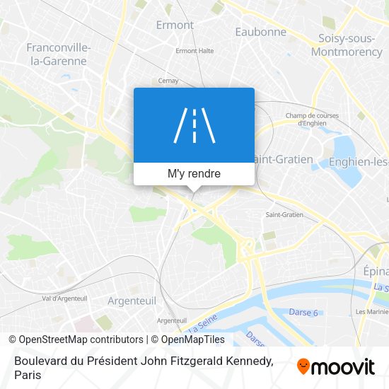 Boulevard du Président John Fitzgerald Kennedy plan