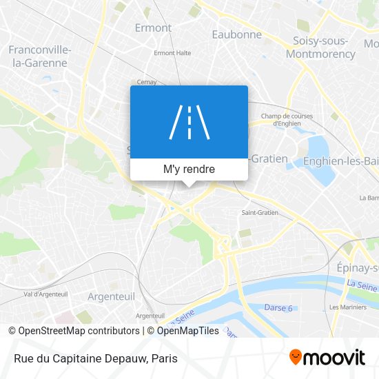 Rue du Capitaine Depauw plan