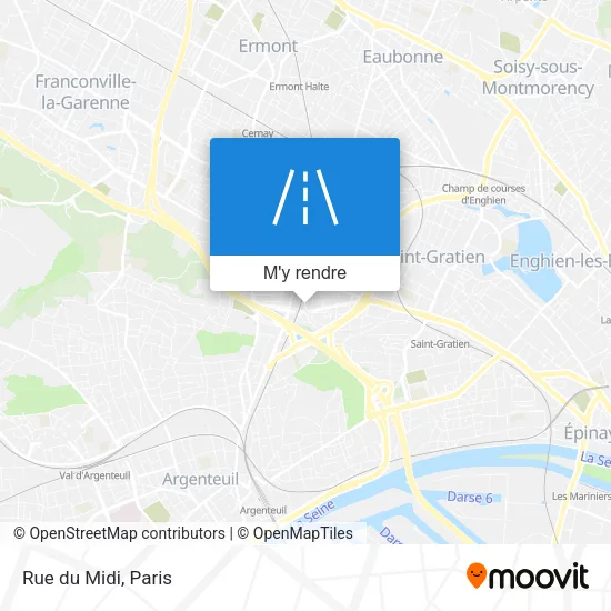 Rue du Midi plan