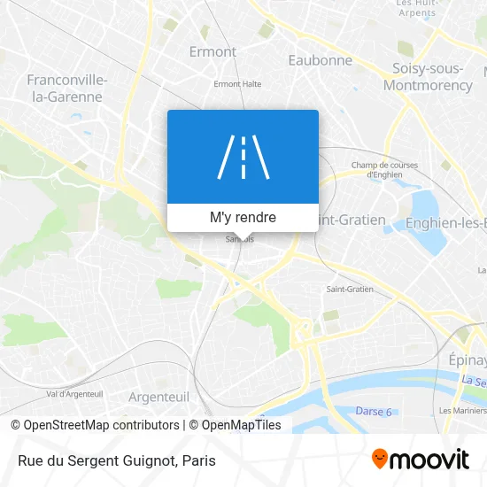 Rue du Sergent Guignot plan