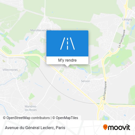Avenue du Général Leclerc plan