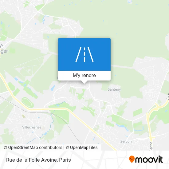 Rue de la Folle Avoine plan