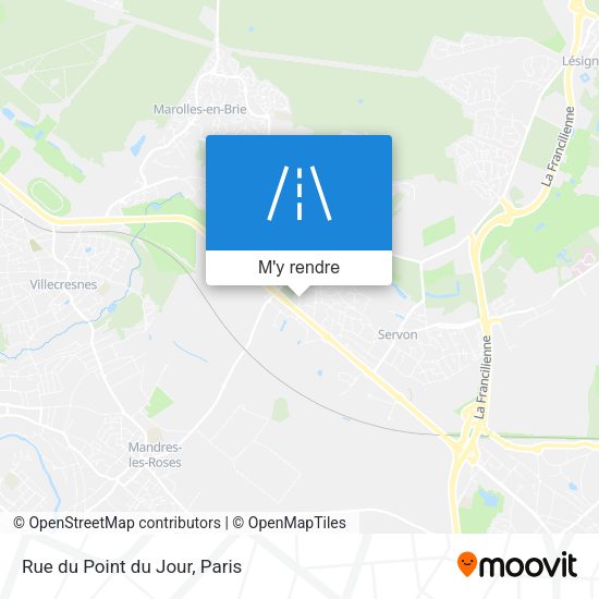 Rue du Point du Jour plan