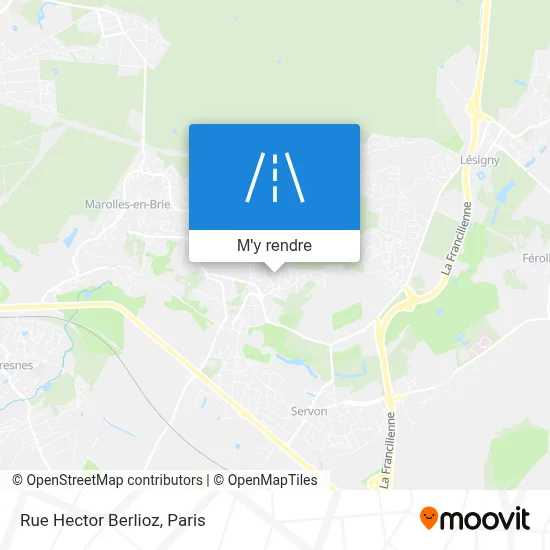 Rue Hector Berlioz plan