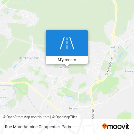 Rue Marc-Antoine Charpentier plan