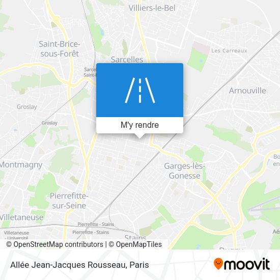 Allée Jean-Jacques Rousseau plan